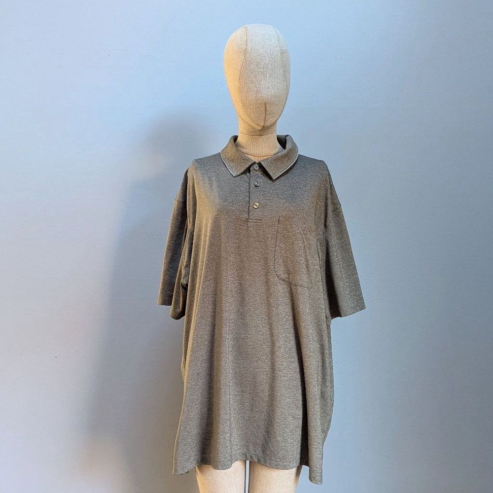 Duluth Trading Co Brown Gray Polo Shirt - XL